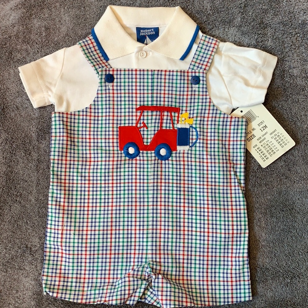 Robert Jackson boys romper (12M)